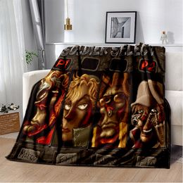 Classic Retro Game Metal Slug Gamer Soft Plush Blanket,Flannel Blanket Throw Blanket for Living Room Bedroom Bed Sofa Picnic Kid