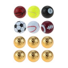 6Pcs/Box Golf Balls Two Layer Indoor Outdoor Golf Game Practice Training Ball Golf Sports Equipment Golfer Gift 42.67mm