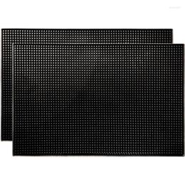 Carpets Promotion! Black Pad 18 Inches X 12 (Approximately 45 Cm 30Cm) Rubber Strip Service Overflow (Pack Of 2)