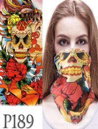Costume Accessories Women Men Unisex Skull Mask Half Face Scarf For Halloween Party Clothing6454164