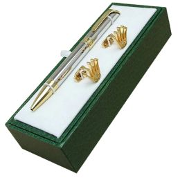 Pens Luxury Christmas Gift Ballpoint Pen Stationery Supplies Writing Smooth With Box Package And Cufflink