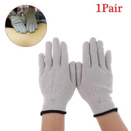 1 Pair Gloves Conductive Silver Fibre Electrode Therapy Gloves Electrotherapy Unit For Phycical Therapy