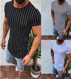 Fashion Men Slim Fit O Neck Short Sleeve Muscle Tee Shirts Casual Tshirt Tops Blouse5625952