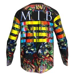 Mountain Bike Motocross Shirt Wear Long Sleeve Cycling Jersey Road Downhill Top Hiking Cyclist Comfortable Sport Bib Clothes