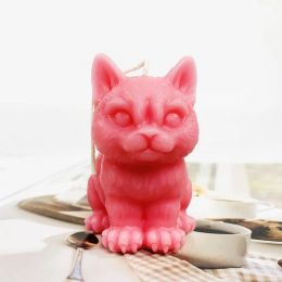 New Cat Silicone Mold 3D Kitten Candle Craft Gypsum Resin Cute for Soap Making Tool DIY Baking Ice Chocolate Mold Free Shipping