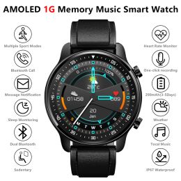 Watches XUESEVEN MT1 Smart Watch Recorder 1GB of Local Music Storage Bluetooth Call Waterproof Men Sports Smartwatch For Android Xiaomi