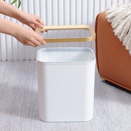 Large-capacity Kitchen Standing Trash Can Garbage Can Rubbish Bin 12/15L Food Waste Bin for Kitchen Living Room Outdoor