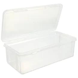 Plates Cereals Bread Storage Box Clear Plastic Container Vegetable Crisper Fresh Keep Holder