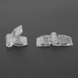10/20PCS Acrylic Hinges 25x33mm Clear Acrylic Mini Hinge Transparent Plastic Folding Hinge Tools for Wood Box Jewelry Box