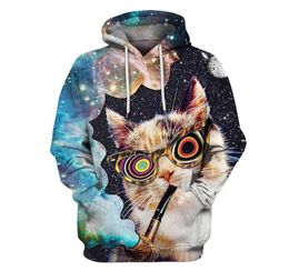 Hoodie funny cat hoodies mens sweater 3d women sweatshirts Fashion Streetwear hip hop pullover Hooded Hoody Mens Hoodies Sweatshir5399793