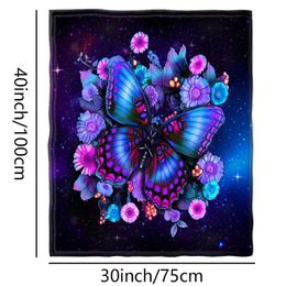 Blankets Microfiber Butterfly Blanket Super Soft Throw Blankets For Bed Bedspread Sofa Decorative Camping Picnic Winter Warm Blanket