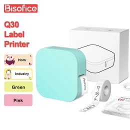 Printers Portable Q30 Label Maker Machine Mini Pocket Thermal Printer BT Connect Sticker Labeling Machine iOS Android With Optinoal Paper