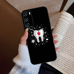 Dentist Teeth Tooth Phone Case For Huawei Y9 Y7 Y7A Y7P Y6 Y6Pro Y5 Y5P Prime 2020 2019 2018 2017 Nova 9S 9RO 9SE Funda Cover