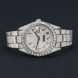 Luxury Looking Fully Watch Iced Out For Men woman Top craftsmanship Unique And Expensive Mosang diamond Watchs For Hip Hop Industrial luxurious 45777