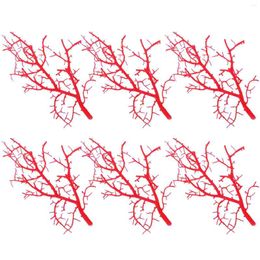 Decorative Flowers 6 Pcs Simulated Twigs Halloween Decoration Tree Centrepiece Household Halloweem Fake Branches Plastic For Home Ornament