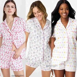 Designer T-shirt Cute Roller Rabbit Pyjamas Set Y2k Monkey Prefabricated Printing 2-piece Pyjama Set Cropped Top Short Sleeve Shirts Pj Shorts Casual Wear WomensRVTB