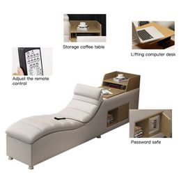 Genuine Leather Bed Frame Soft Beds Massager Storage Safe Speaker Led Light Bedroom Cama Recharging Bluetooth Safe Usb Supplies