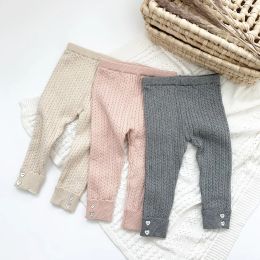 Trousers Deer Jonmi New Autumn Winter Baby Girls Knitted Leggings Thicken Solid Colour Toddlers Kids Elastic Skinny Pants