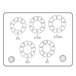 0-9999.9 Ohm Adjustable Variable Resistance Box Decade Resistor Experimental Equipment For Physical Resistance Box Teaching