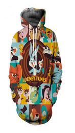 New Fashion Sweatshirt Men Women 3d Print Hoodies cartoon looney tunes Unisex Casual Hooded Hoodies LR0631359330