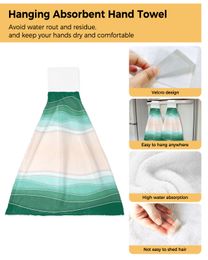 Gradient Geometric Minimalist Abstract Hand Towel for Bathroom Kitchen Absorbent Hanging Towels Microfiber Kids Handkerchief