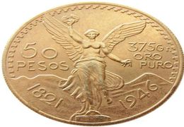 Viatage 18211921 Mexico 50 Peso Coin GoldSilver 37373mm Arts Crafts Creative Souvenir Commemorative Coins Mexicanos Fifty Peso7227998