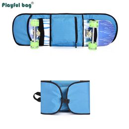 Skateboard Bag Lightweight Sports Backpack Reflective Double Rocker Longboard Bag Wear-resistant AMB272