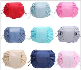 multi Organisers drawstring cosmetic bag travel makeup drawstring storage bag beam magic pouch toiletry kit box wash bag 10pcs lot1855885