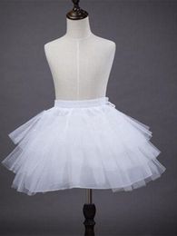 Kids Petticoats Flower Girls Dresses Little Crinoline 2 Hoop Lolita Skirt Underskirt Vestido De Novia