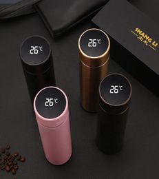 LED Temperature Display Smart Cup Water Bottle Insulation Stainless Steel Vacuum Insulated Leak Proof kettle5346749