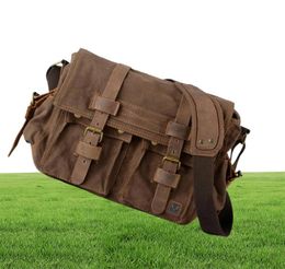 I AM LEGEND Will Smith Bag Canvas + Genuine leather Messenger Bags Men Shoulder Crossbody Casual Bags M3181093700