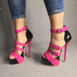 s Sandals 2024 Women Platform Stiletto High Heels Open Toe White Black Rose Red Party Shoes US Plus Size 5-15 Sandal Heel Roe Shoe Plu