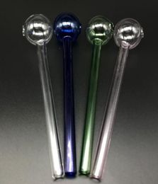 60 Inch 15CM XL Glass Oil Burner Pipe Clear Pink Blue Green Cheap Pyrex Glass Oil Burner Water Hand Pipes Smoking Tube9038919
