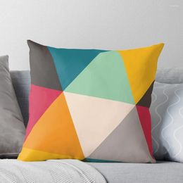 Pillow Colourful Geometric Triangles (2012) Throw Christmas Covers Case Decorations For Home 2024