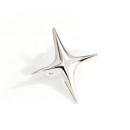 Little Star Brooch Badge Men's and Women's Blouses Four Pointed Meteor Cross Metal Lapel Pin Stars Shirt Collar Pins Gifts