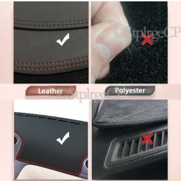 Leather Dashboard Cover Mat For Jeep Grand Cherokee WK2 2011-2019 Light-proof pad Sunshade Dashmat Protect panel Car Accessories