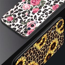 Phone Case For Samsung Galaxy A52 A14 A50 A70 A10S A30 A40 A20S A20E A02S A12 A22 A32 5G A04s Tiger Leopard Print flower Cover