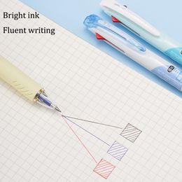 Japan Uni Ballpoint Pen SXE3-400 Multifunctional Gel Pen 3 In 1 Black Technology Quick-drying Ink Rotating Out Refill 0.5/0.7mm