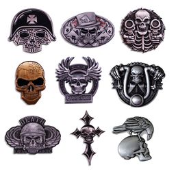 Vintage Skull Enamel Pin Death Punk Badge Men's Backpack Pin Denim Jacket Brooch Halloween Scary Clothes Accessories