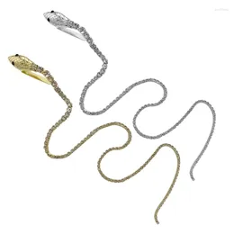 Hair Clips 2 Pack Sparkling Clip Snake Headwear Hairpins Alloy Material Pin Stylish Accessory For All Occasion