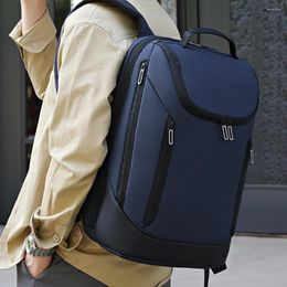 Backpack Oxford Students Shoulder Bag Waterproof Men Sports Multifunctional Lightweight High-Capacity With Zipper Daily Leisure