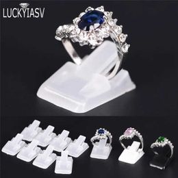 Jewelry Boxes 20 pieces/batch ring display plastic frosted jewelry display rack ring decoration rack