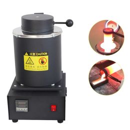 Electric Melting Furnace Machine 1600W 3KG Graphite Crucible for Gold Silver Copper Aluminium Melting Jewellery Smelting Tool
