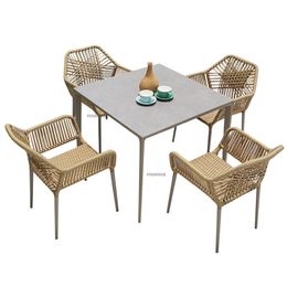 Modern Patio Furniture Outdoor Chair Nordic Balcony Coffee Table and Chairs Household Garden Chair Living Room Balcony Furniture