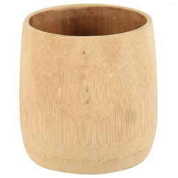 Cups Saucers Bamboo Cup Pencil Vase Eco-Friendly Reusable Biodegradable
