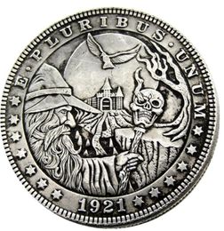 HB34 Hobo Morgan Dollar skull zombie skeleton Copy Coins Brass Craft Ornaments home decoration accessories9294159