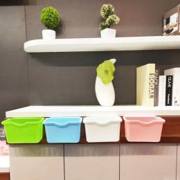 Kitchen Cabinet Door Hanging Trash Garbage Bin Can Rubbish Container Mini Waste Bins Household Rubbish Cleaning Tool Dustbin