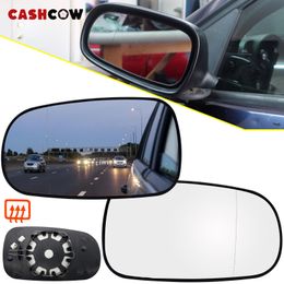 CASHCOW For Saab 93 95 9-3 9-5 2003 - 2012 Left Right Driver Passenger Side Wing Mirror Glass Heated Wide Angle Rear View Plate