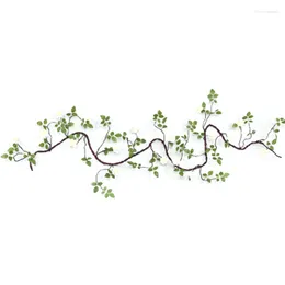 Decorative Flowers XD-Artificial Fake String Silk Roses Vine Plastic Plants Rattan Garland Wreath Wedding Home Party Decorations