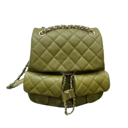 12A Mochilas de designer de qualidade de espelho Mochilas de cor de diamante sólido Mochilas de luxo de todos os lutas de hardware de primeira linha artesanal de hardware feminino Flip Flip com caixa requintada.